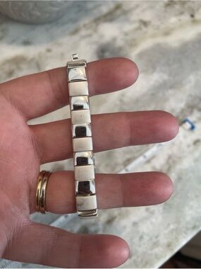 Napier Silver Link Tennis Bracelet